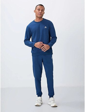 Conjunto de homem de sweatshirt e calças em felpa de algodão e poliéster tommy