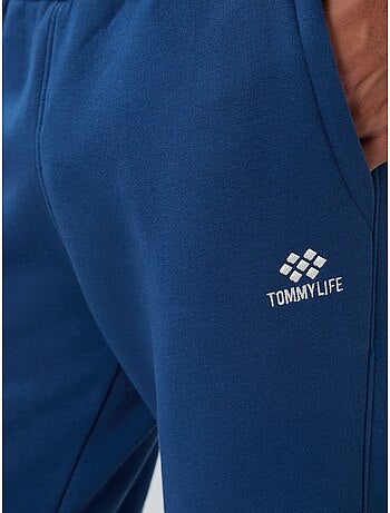 Conjunto de homem de sweatshirt e calças em felpa de algodão e poliéster tommy