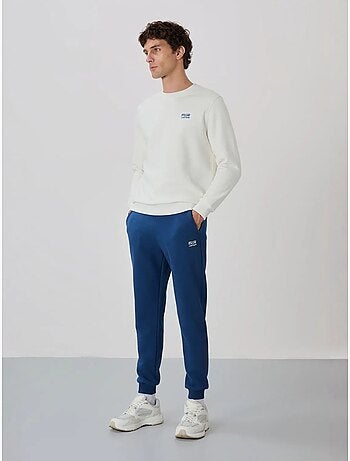 Conjunto de homem de sweatshirt e calças em felpa de algodão e poliéster tommy
