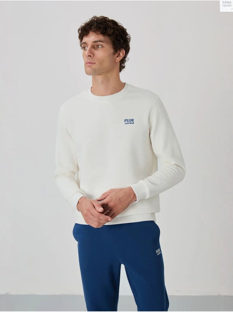 Conjunto de homem de sweatshirt e calças em felpa de algodão e poliéster tommy Branco - Kiabi