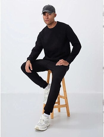 Conjunto de homem de sweatshirt e calças em felpa de algodão e poliéster tommy