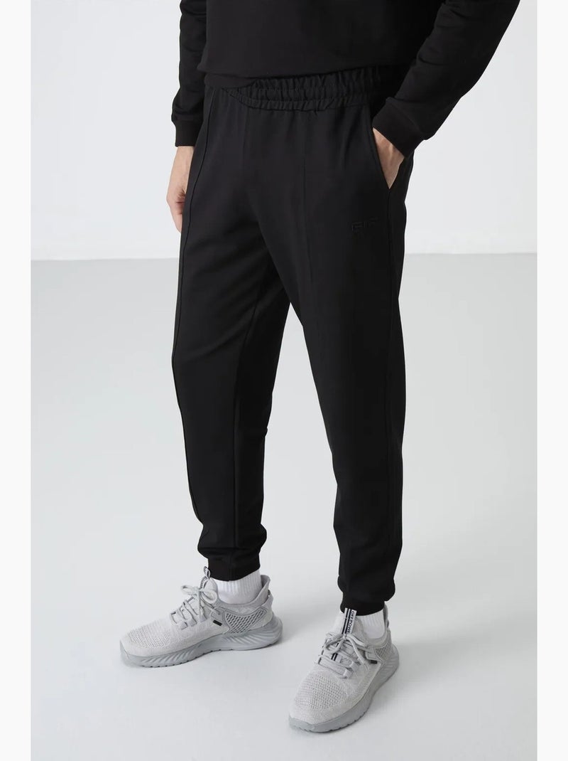 Conjunto de homem de sweatshirt em fleece e calças tommy Preto - Kiabi