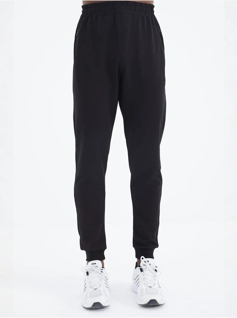 Conjunto de homem de sweatshirt em polar e calças tommy Preto - Kiabi