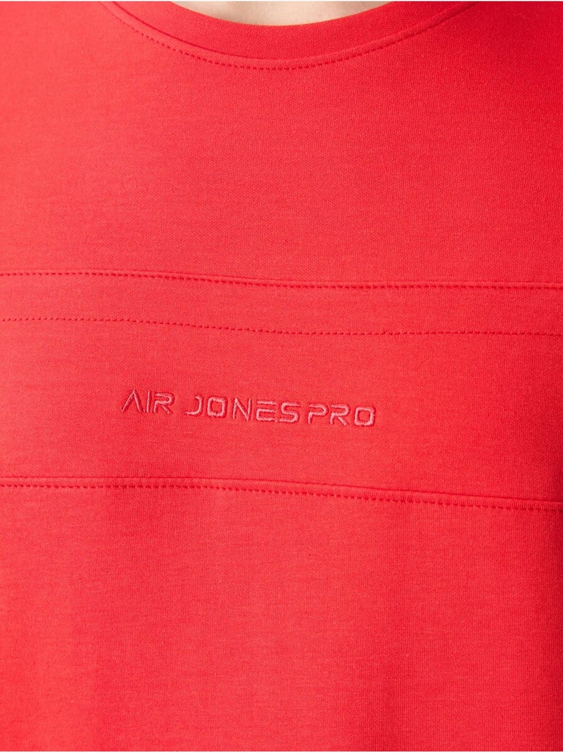 Conjunto de homem de t-shirt oversized e calções em mistura de algodão tommy Vermelho - Kiabi