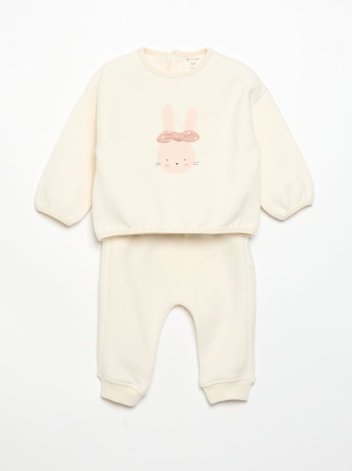 Conjunto de jogging de 2 peças - Camisola + calças - Kiabi