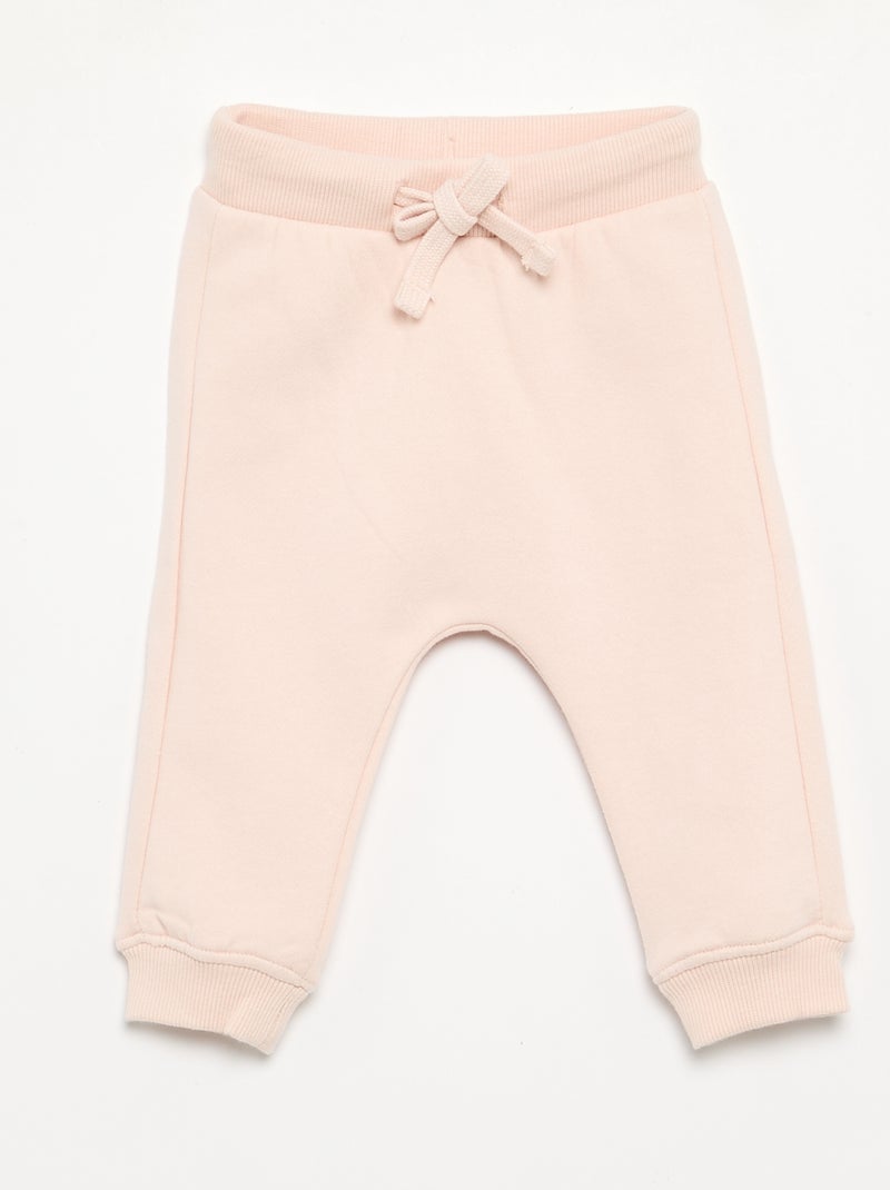 Conjunto de jogging de 2 peças - Camisola + calças Rosa - Kiabi