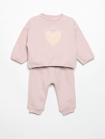 Conjunto de jogging de 2 peças - Camisola + calças