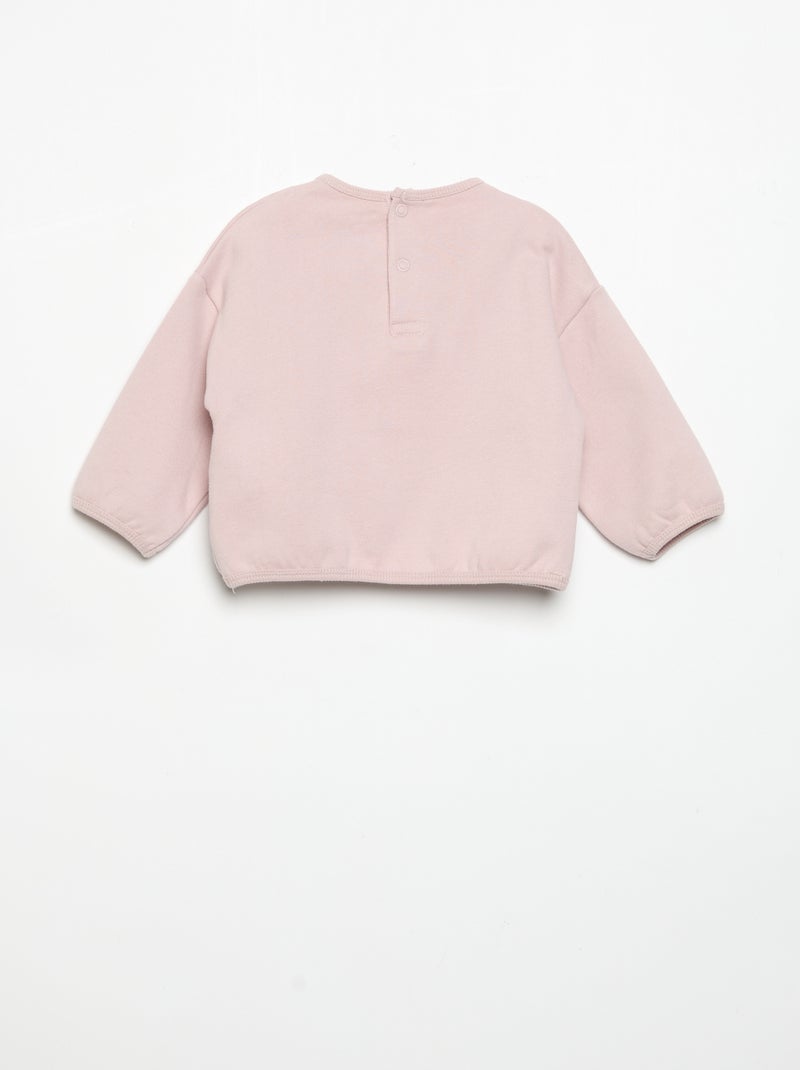 Conjunto de jogging de 2 peças - Camisola + calças Violeta - Kiabi