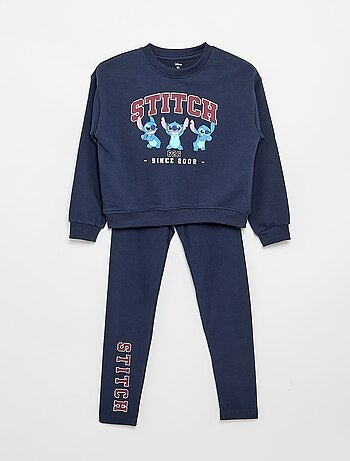 Conjunto de jogging 'Disney' em moletão não cardado (french terry) - 2 peças: camisola + calças