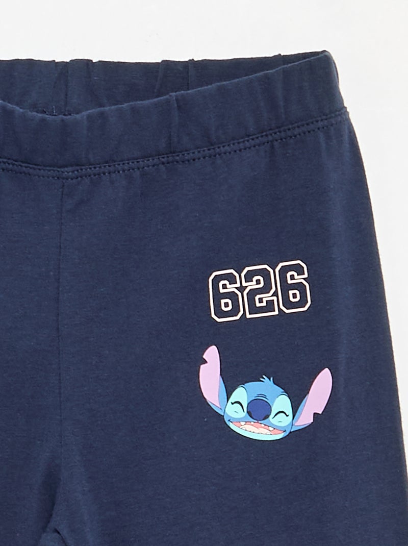 Conjunto de jogging 'Disney' em moletão não cardado (french terry) - 2 peças: camisola + calças Azul - Kiabi