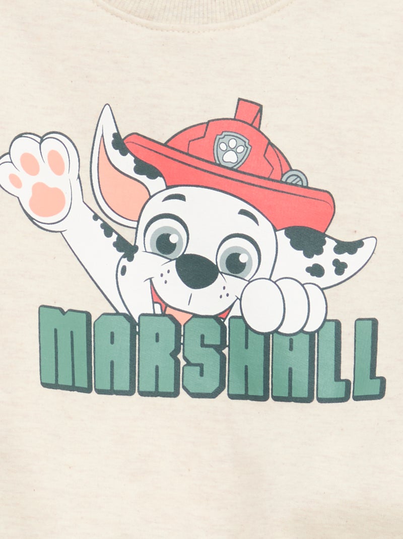 Conjunto de jogging em fleece 'Patrulha Pata' - 2 peças Bege - Kiabi