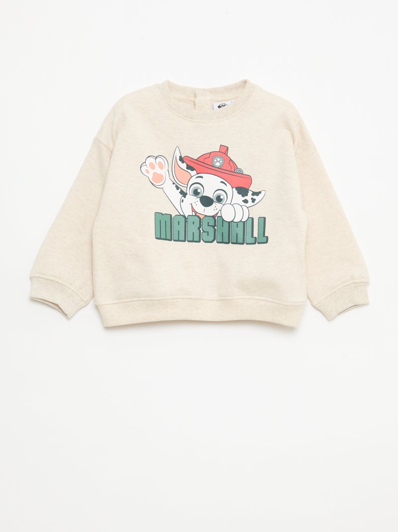 Conjunto de jogging em fleece 'Patrulha Pata' - 2 peças Bege - Kiabi