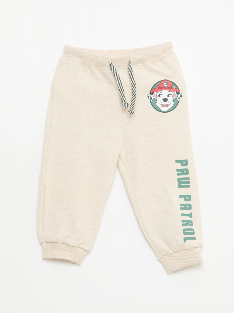 Conjunto de jogging em fleece 'Patrulha Pata' - 2 peças Bege - Kiabi