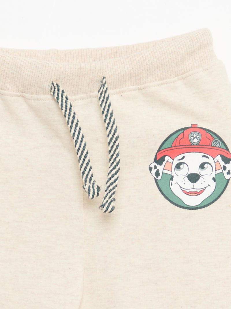 Conjunto de jogging em fleece 'Patrulha Pata' - 2 peças Bege - Kiabi