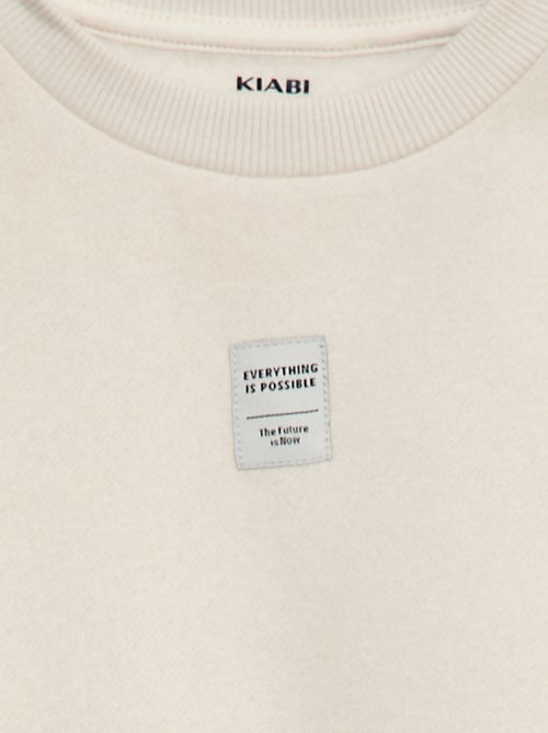 Conjunto de jogging em moletom cardado sweat + calças - 2 peças - Kiabi