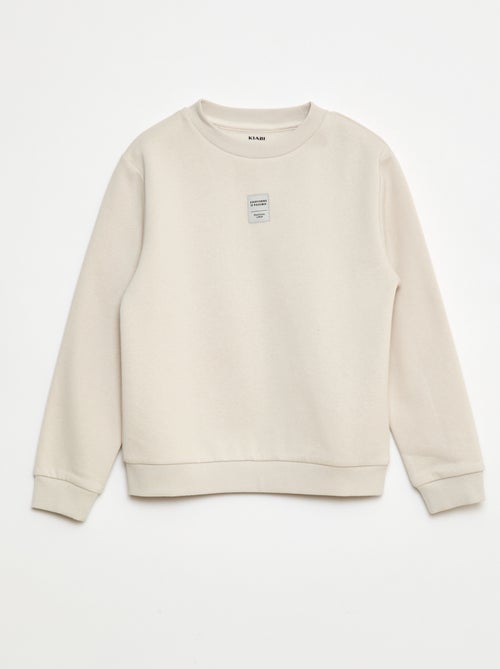 Conjunto de jogging em moletom cardado sweat + calças - 2 peças - Kiabi