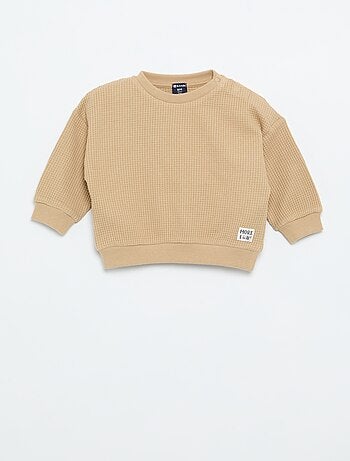 Conjunto de jogging em tecido waffle - 2 peças