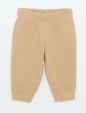 Conjunto de jogging em tecido waffle - 2 peças