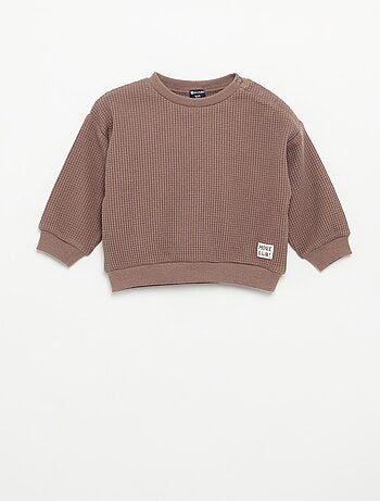 Conjunto de jogging em tecido waffle - 2 peças
