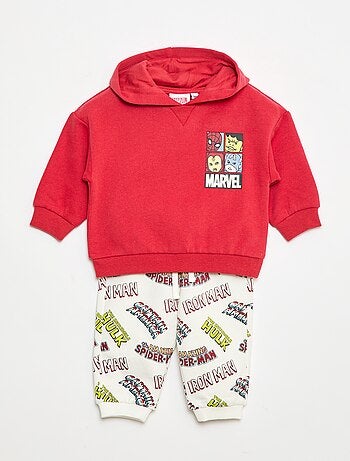 Conjunto de jogging 'Marvel' sweat com capuz + calças - 2 peças