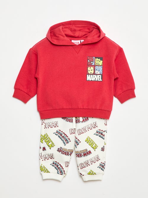 Conjunto de jogging 'Marvel' sweat com capuz + calças - 2 peças - Kiabi