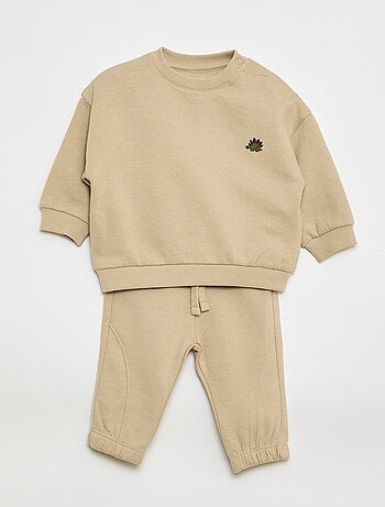 Conjunto de jogging sweat + calças - 2 peças