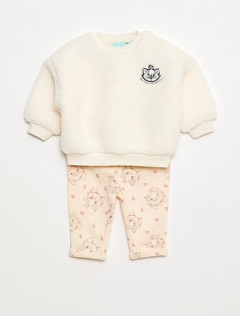 Conjunto de jogging sweat + calças 'Marie' 'Os Aristogatos' - 2 peças