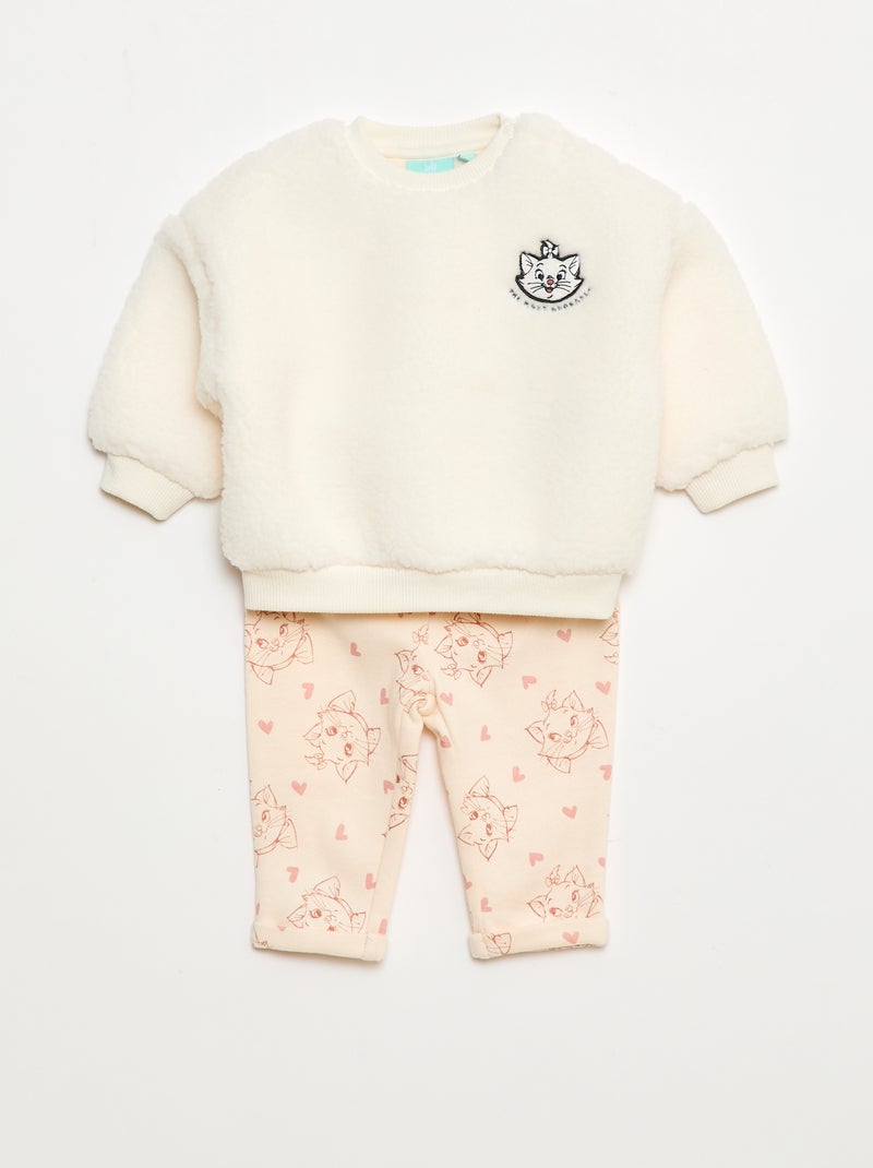 Conjunto de jogging sweat + calças 'Marie' 'Os Aristogatos' - 2 peças Rosa - Kiabi