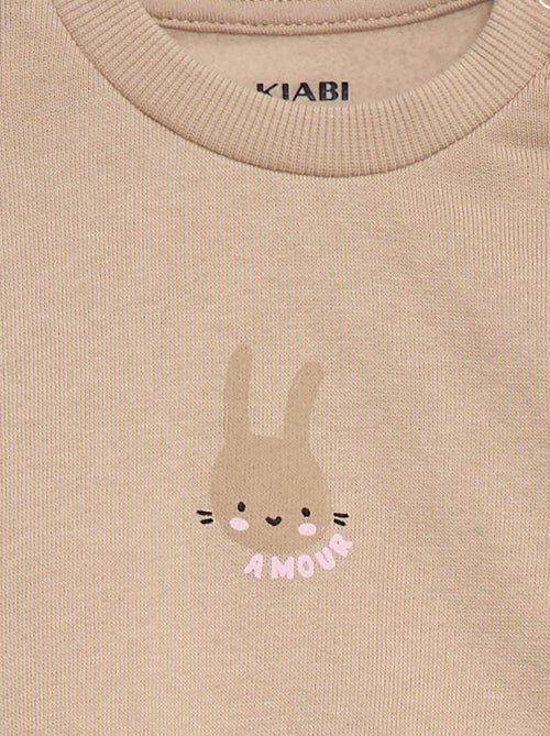 Conjunto de jogging sweat com folho + calças - 2 peças - Kiabi