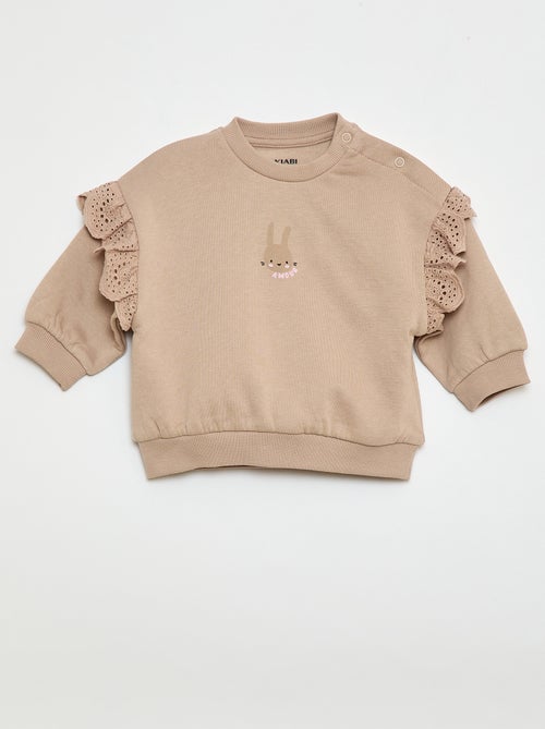 Conjunto de jogging sweat com folho + calças - 2 peças - Kiabi