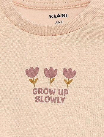 Conjunto de jogging sweat com folho + calças - 2 peças