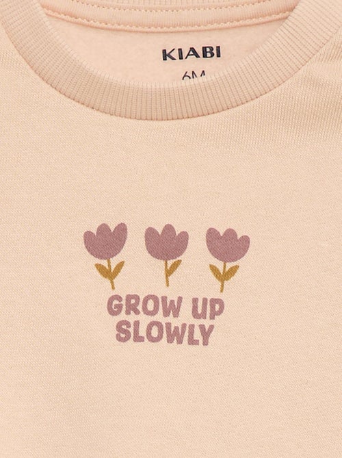 Conjunto de jogging sweat com folho + calças - 2 peças - Kiabi