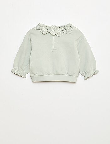 Conjunto jogging + sweatshirt em moletom - 2 peças