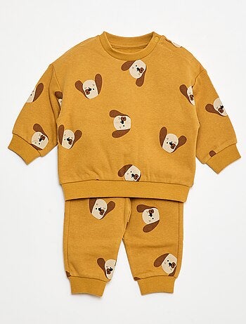 Conjunto de jogging sweat + calças - 2 peças