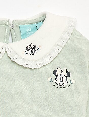 Conjunto de jogging sweatshirt + calças + babete 'Disney' 'Minnie' - 3 peças
