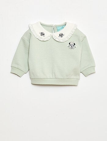 Conjunto de jogging sweatshirt + calças + babete 'Disney' 'Minnie' - 3 peças