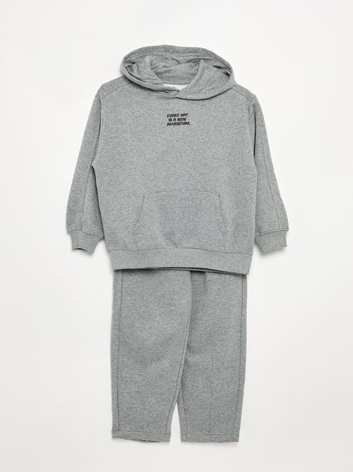 Conjunto de jogging sweatshirt + t-shirt - 2 peças - Kiabi