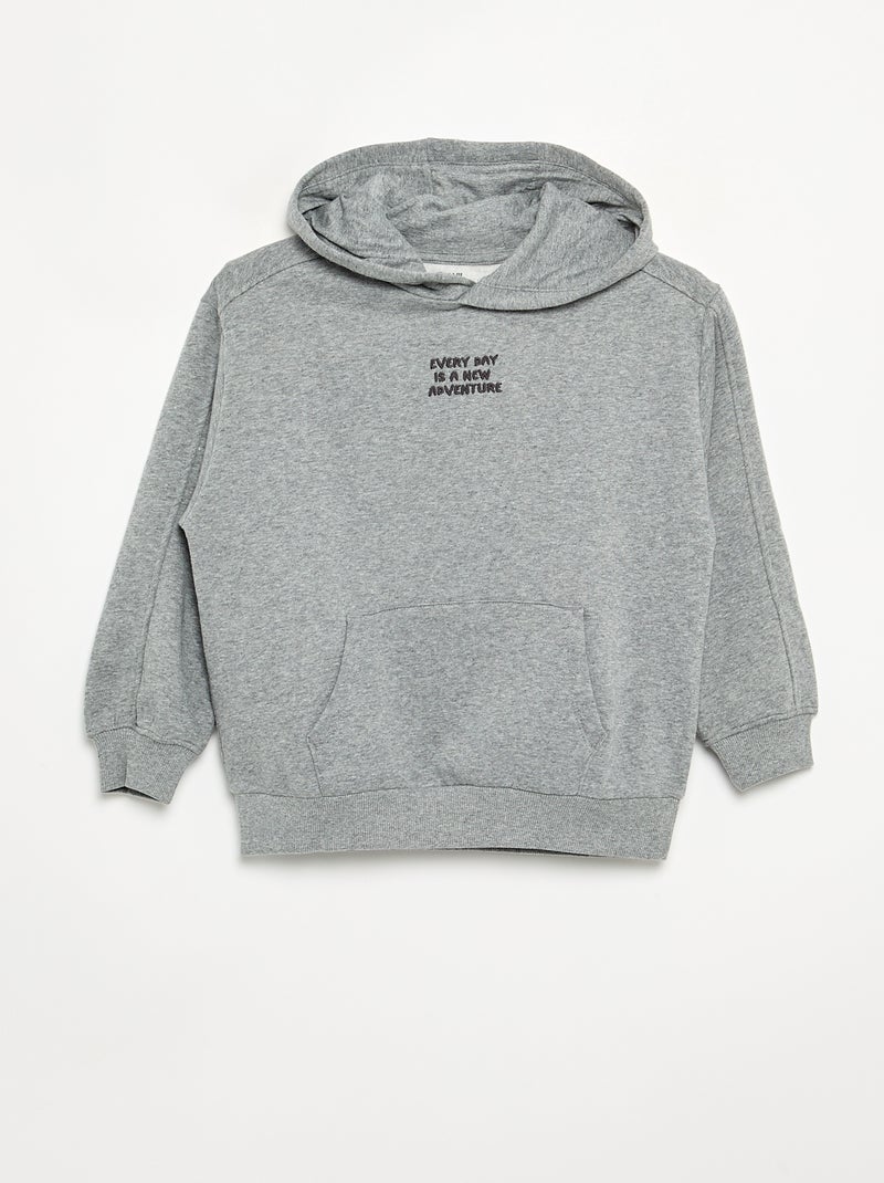 Conjunto de jogging sweatshirt + t-shirt - 2 peças Cinza - Kiabi
