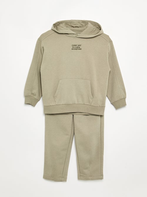 Conjunto de jogging sweatshirt + t-shirt - 2 peças - Kiabi