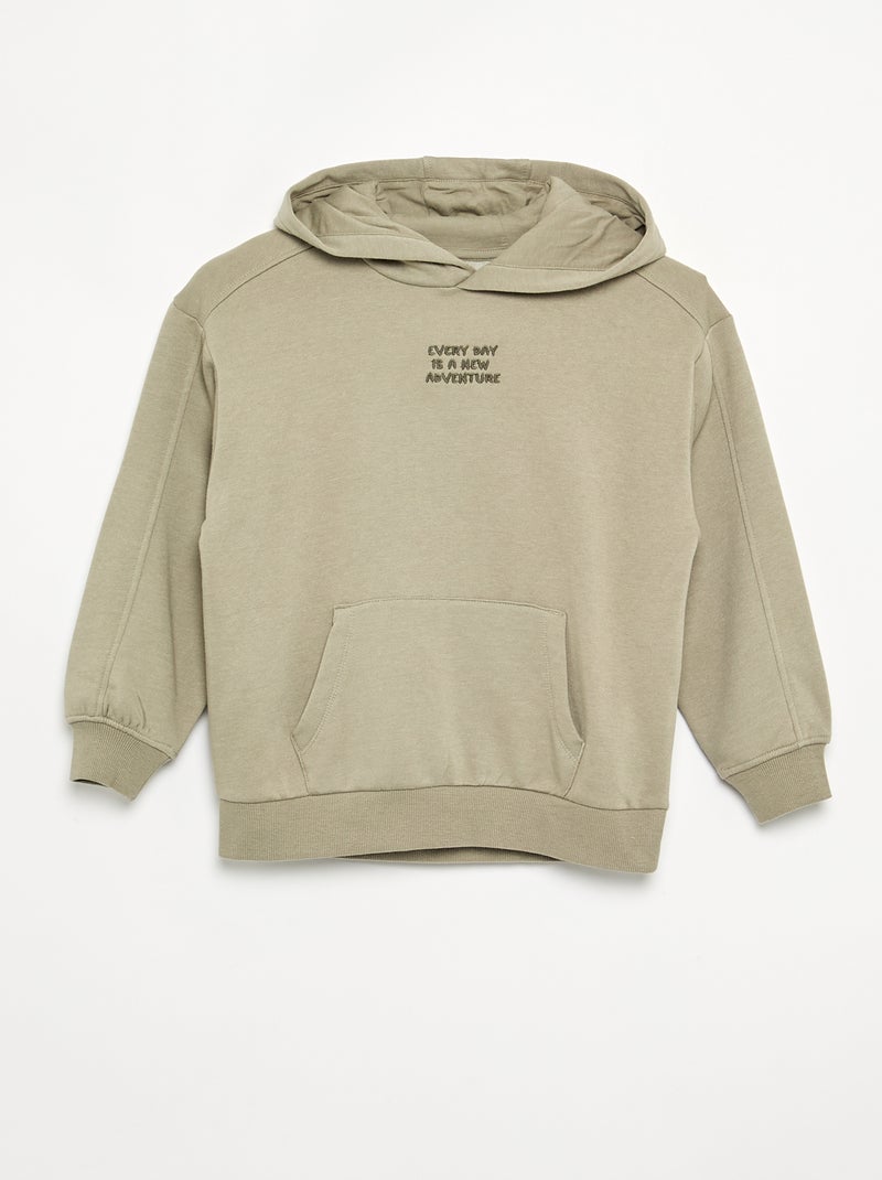 Conjunto de jogging sweatshirt + t-shirt - 2 peças Verde - Kiabi