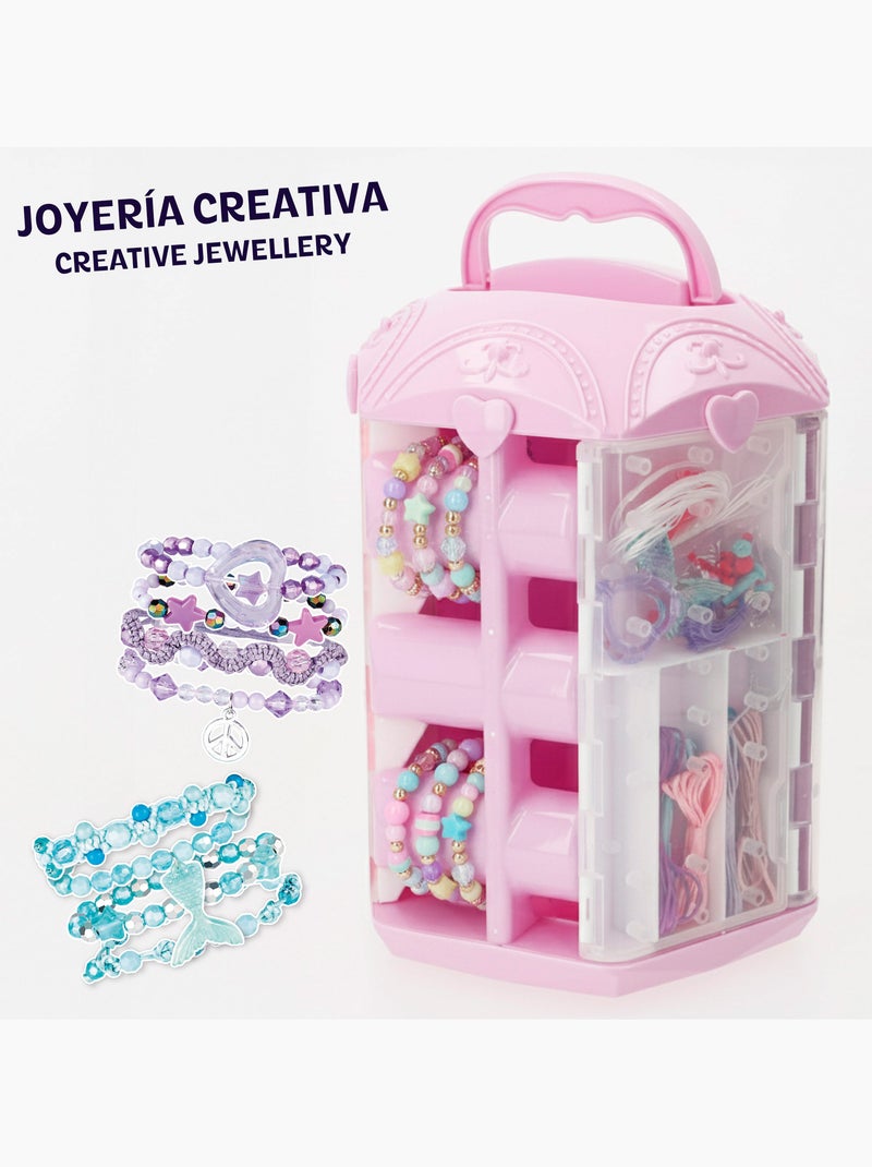 Conjunto de joias criativas com miçangas coloridas e acessórios beauty love N/D - Kiabi