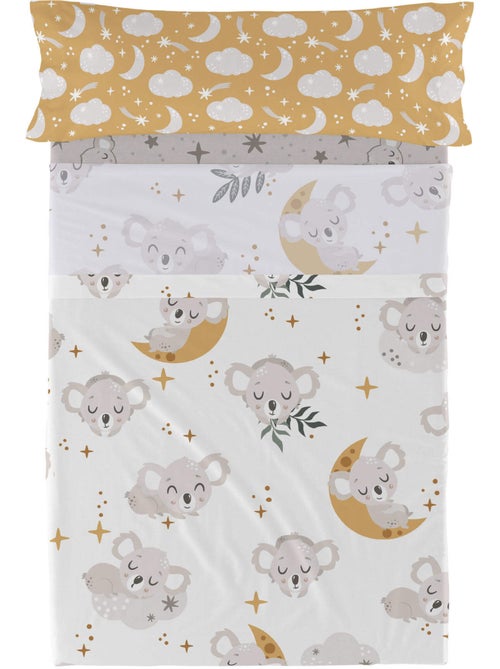 Conjunto de lençóis 2 peças Baby koala "Happyfriday" - Kiabi Conjunto de lençóis 2 peças Baby koala "Happyfriday" - Kiabi