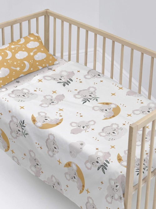 Conjunto de lençóis 2 peças Baby koala "Happyfriday" - Kiabi Conjunto de lençóis 2 peças Baby koala "Happyfriday" - Kiabi