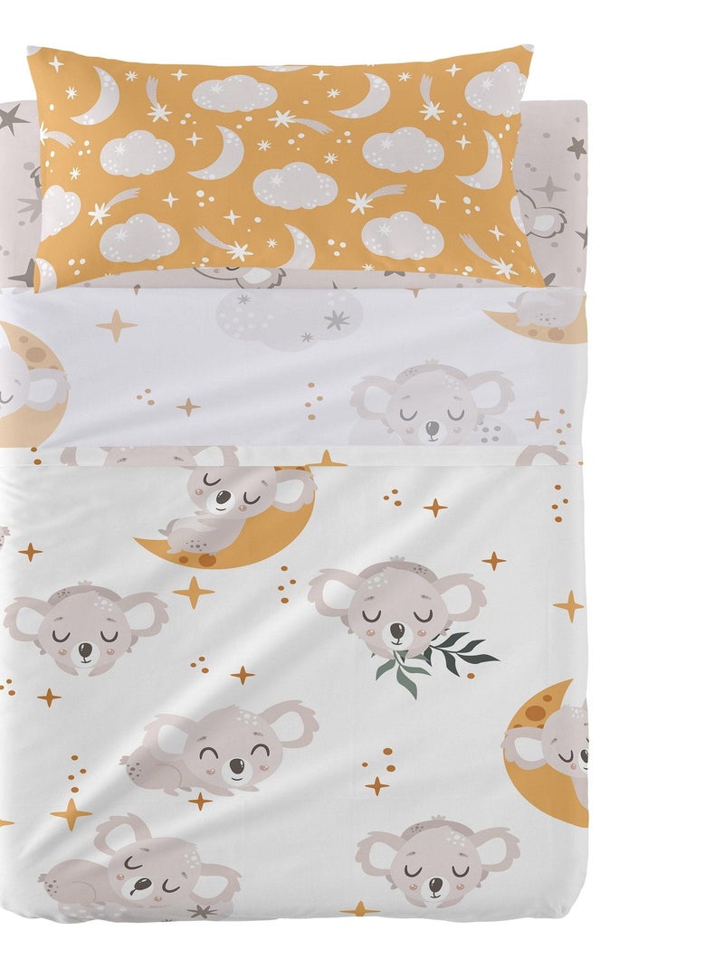 Conjunto de lençóis 2 peças Baby koala "Happyfriday" Multicolorido - Kiabi