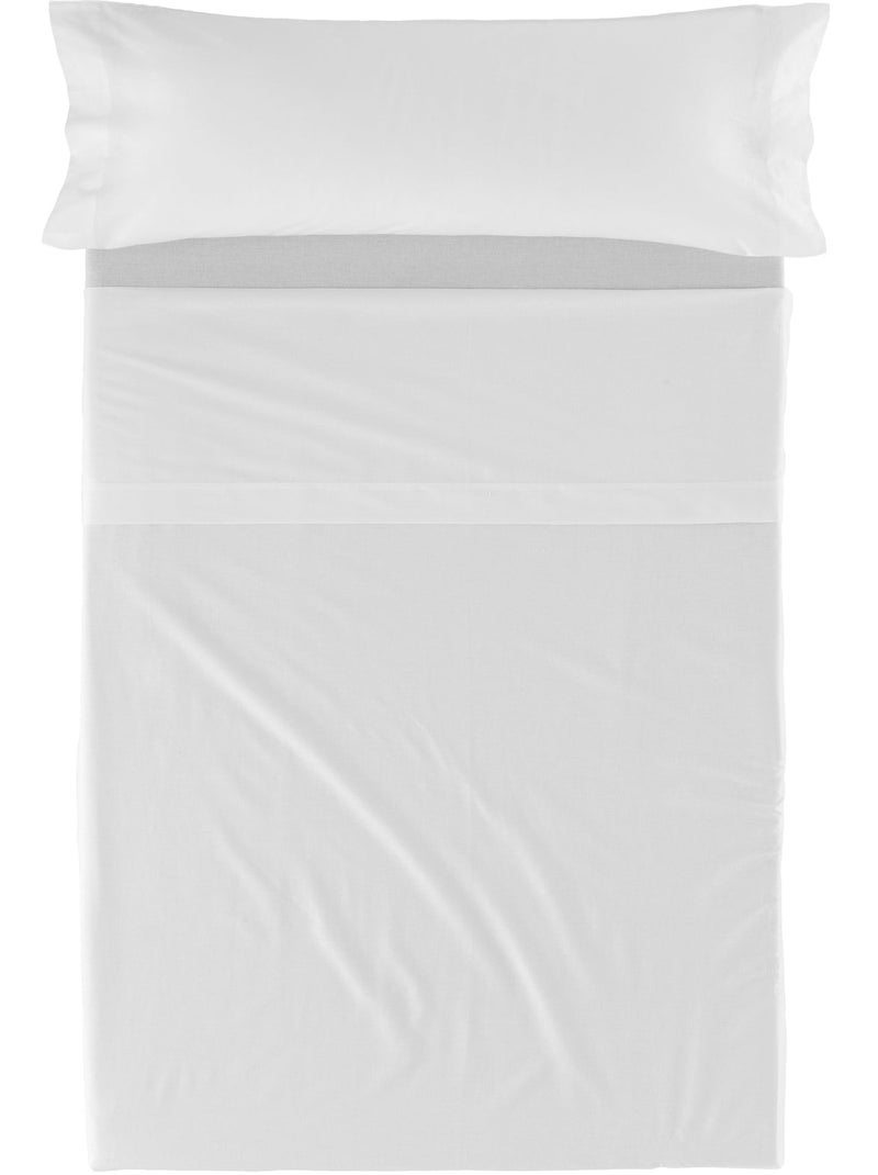 Conjunto de lençóis 2 peças Basic "Happyfriday" Branco - Kiabi
