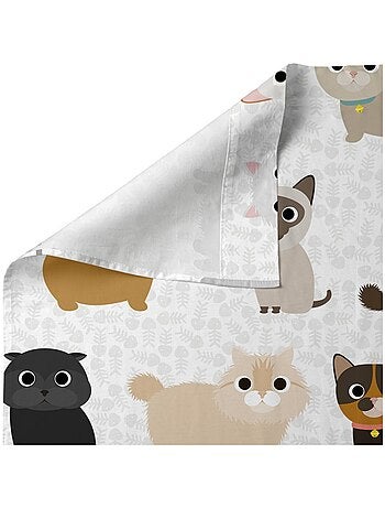 Conjunto de lençóis 2 peças Cats "Happyfriday