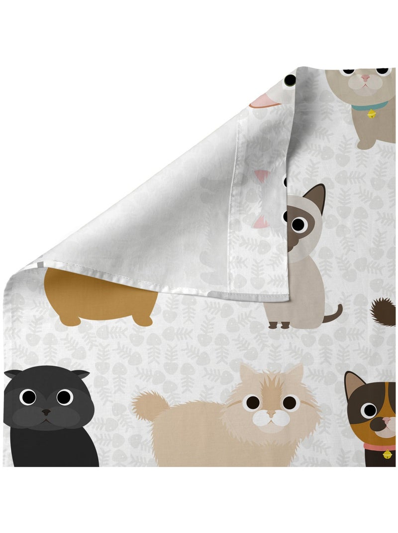 Conjunto de lençóis 2 peças Cats "Happyfriday" Multicolorido - Kiabi