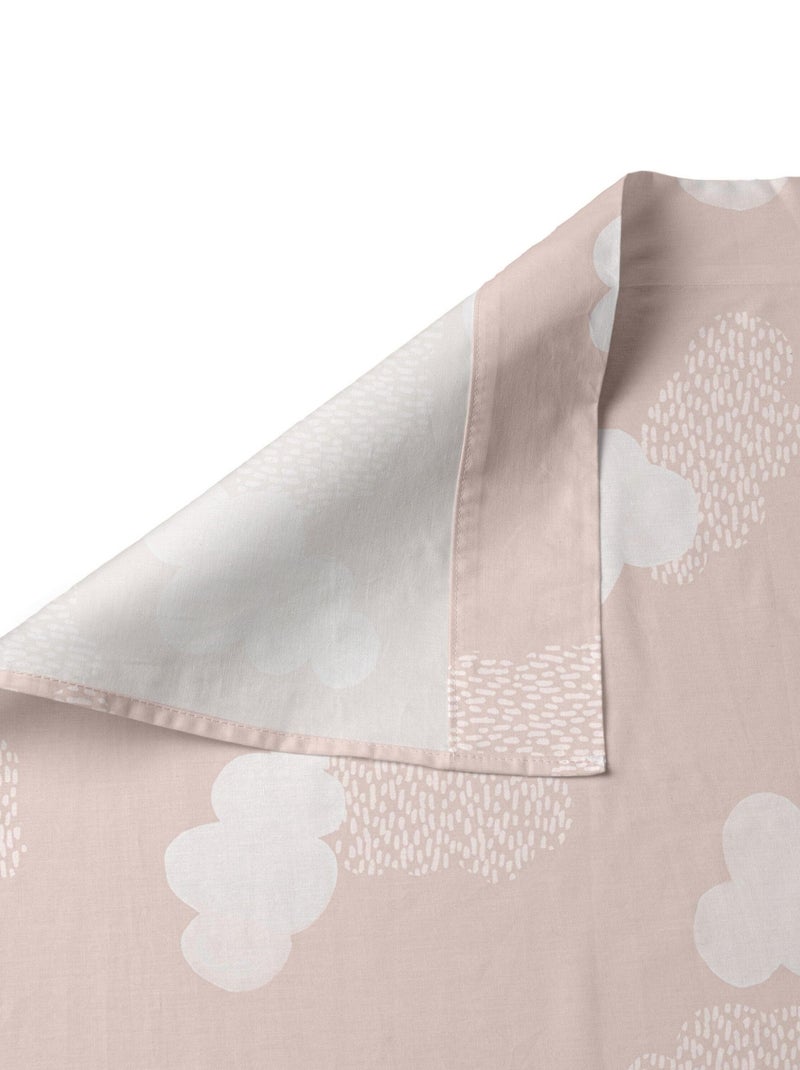 Conjunto de lençóis 2 peças Clouds "Happyfriday" Rosa - Kiabi