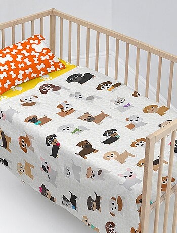 Conjunto de lençóis 2 peças Dogs "Happyfriday