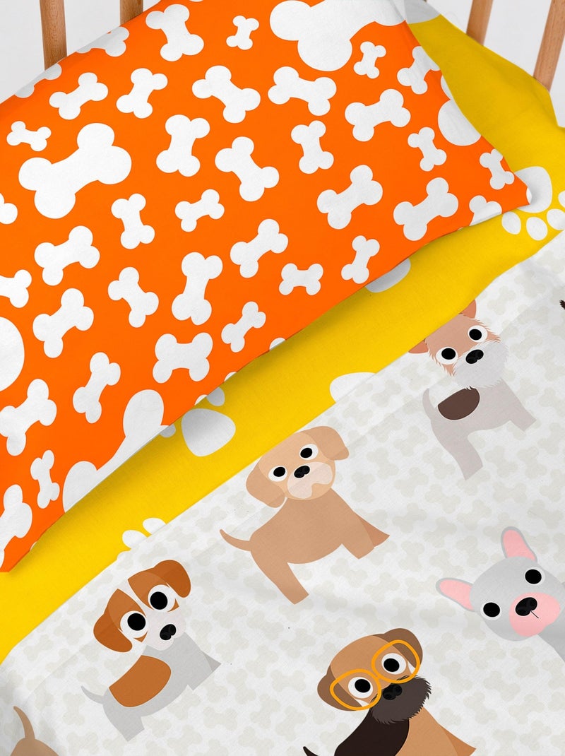 Conjunto de lençóis 2 peças Dogs "Happyfriday" Multicolorido - Kiabi